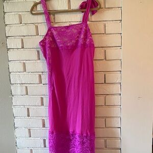 Victoria’s Secret Fuchsia Lace Nightie
